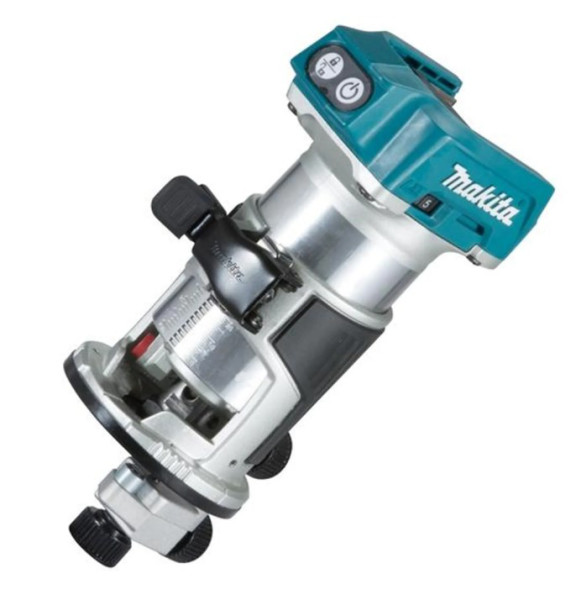 Makita DRT50ZX4 Routertrimmer, 18 V, blau