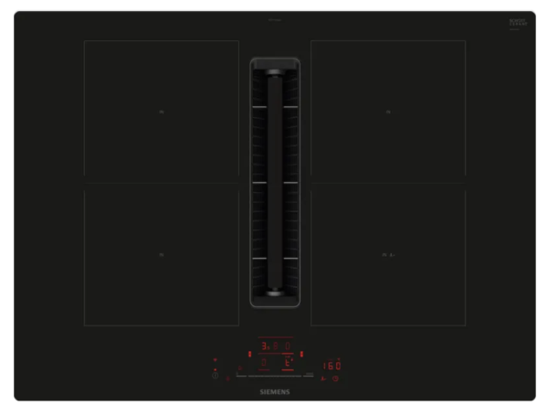 Siemens ED711HQ26E iQ500 Kochfeld mit Dunstabzug (Induktion) 70 cm Rahmenlos aufliegend